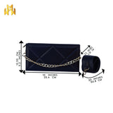 WM Sapphire Serenity Quilted Box (Leather Bag)