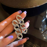 Cubic Chain Dazzle Earrings