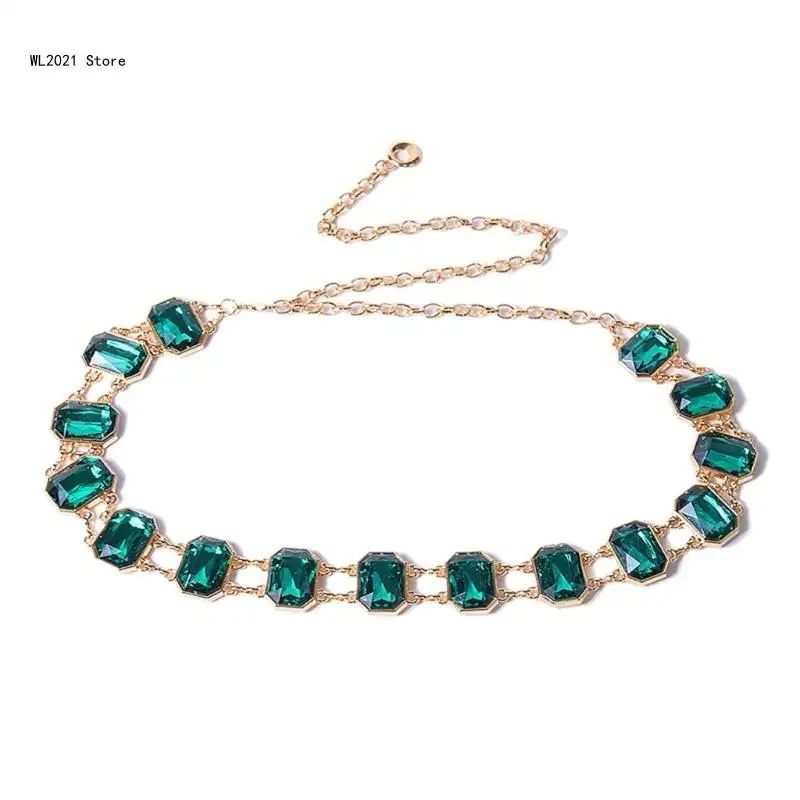 Gemstones bellychain belt