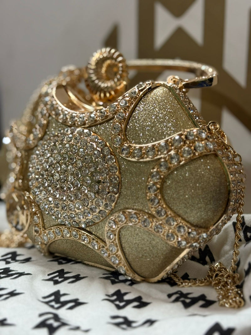 Wave Luxe Crystal Clutch