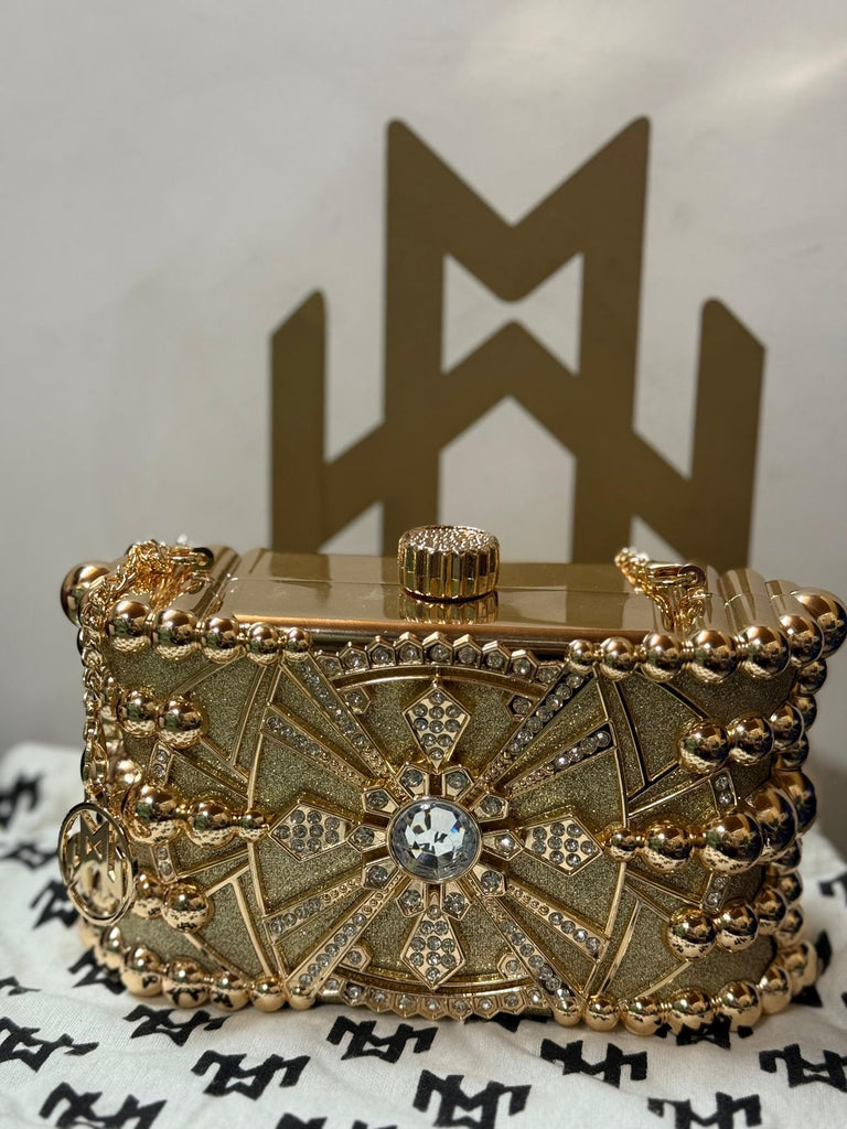 Diamond Elegance Crystal Clutch