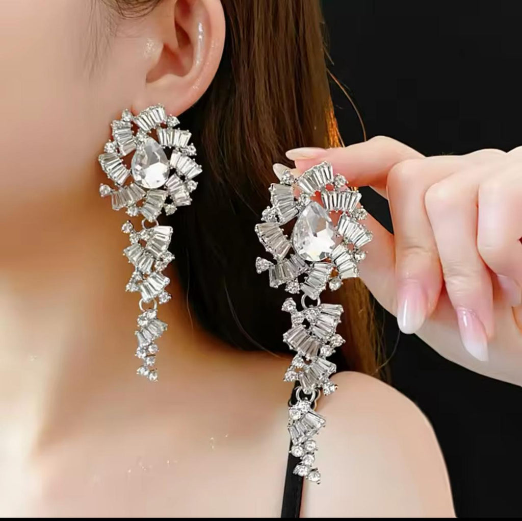 Rainbow Crystal Earring