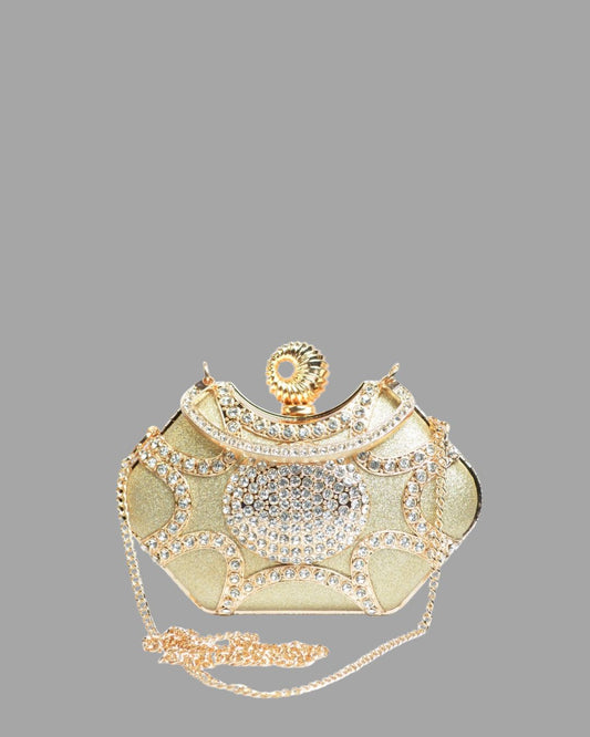Wave Luxe Crystal Clutch