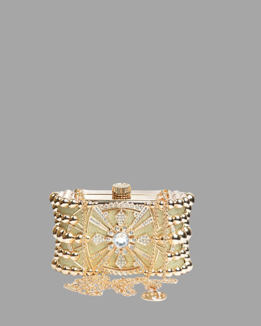 Diamond Elegance Crystal Clutch