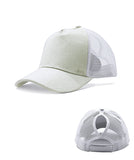 Glitter Ponytail Baseball Cap With Women Snapback Summer Mesh Hat