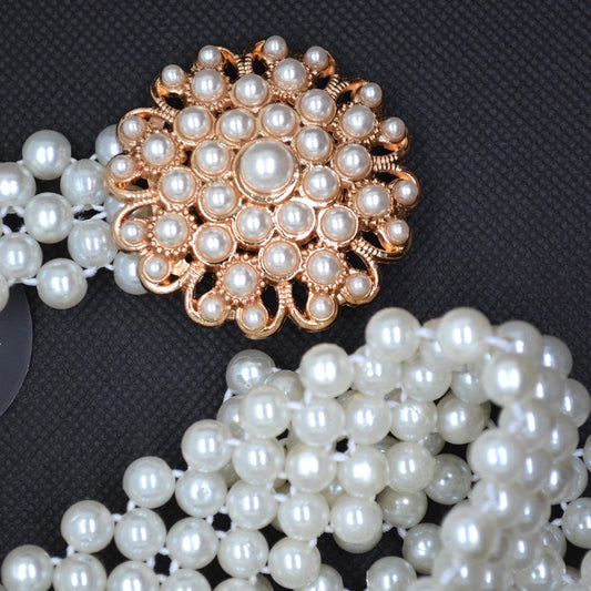 Flower Style Pearl Belt