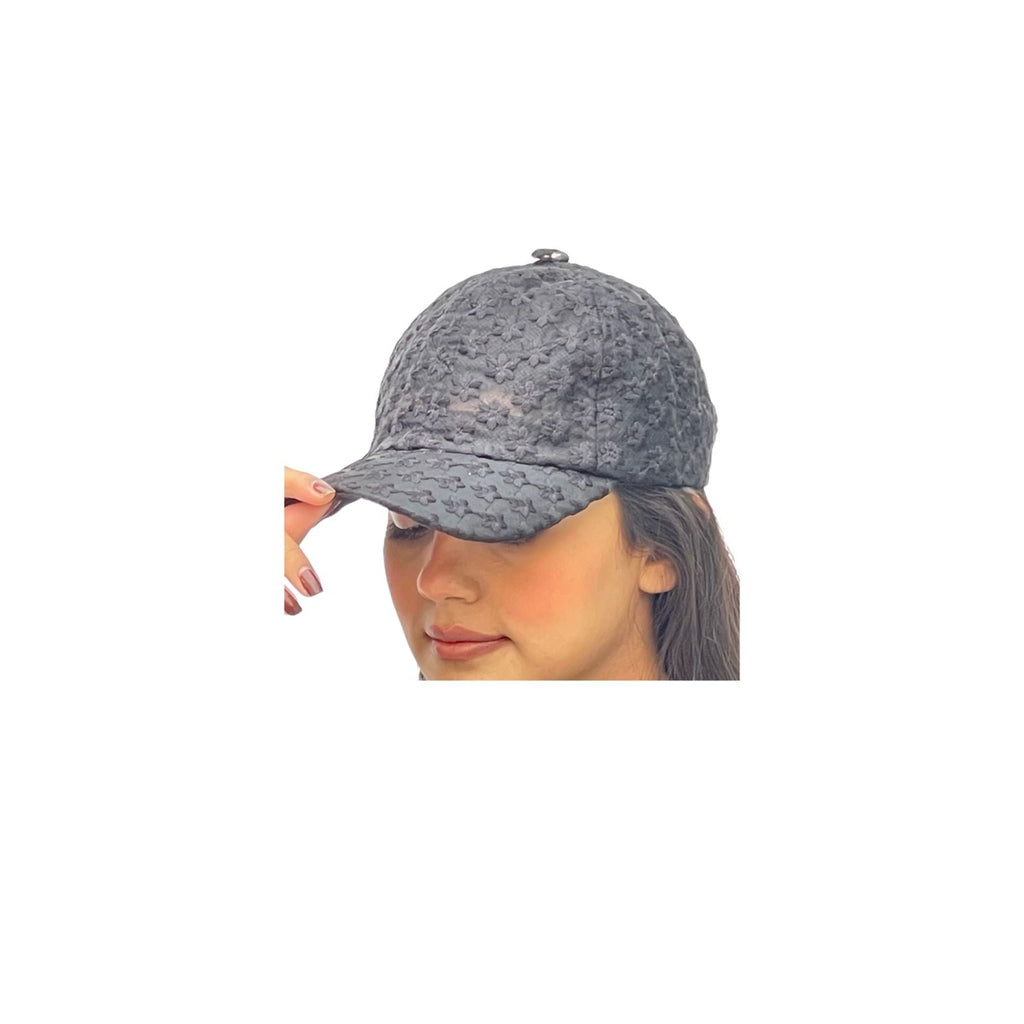 Lace Small Flower Baseball Caps Breathable Mesh Floral