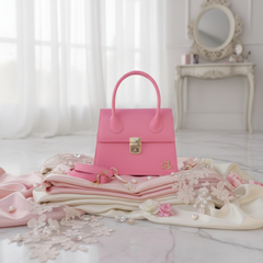 WM Petal Perfection Baguette Leather Bag