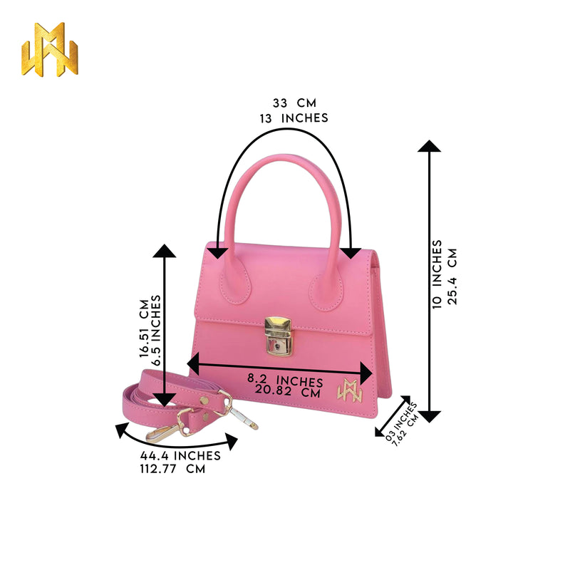 WM Petal Perfection Baguette Leather Bag