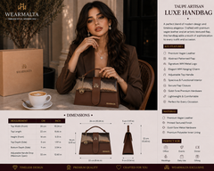 WM Velora-Taupe Artisan Luxe Handbag