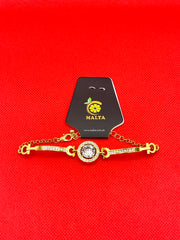 Golden Bracelete with Stone