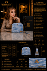 Wear Malta Azure Weave NOIR  Crossbody – Frosted Denim Blue