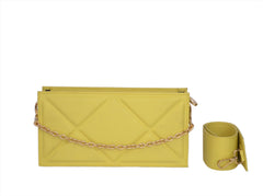 WM Citrus Sunshine Quilted Box (Leather Bag)