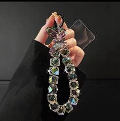 DIY Bracelet Crystal Shining Mobile Phone Lanyard Bead Handheld Chain