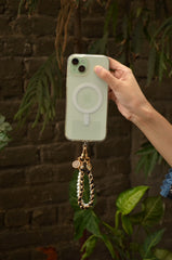 Pearl Star Charming Wrist Strap Phone Case Rope Jewelry for Women Trendy Love Pearl Beaded Phone Chain