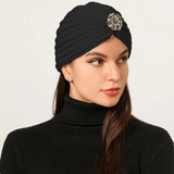 Woolen Turban cap (Black color)