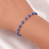 Evil Eye Bracelet for Women Men Girls Stainless Steel