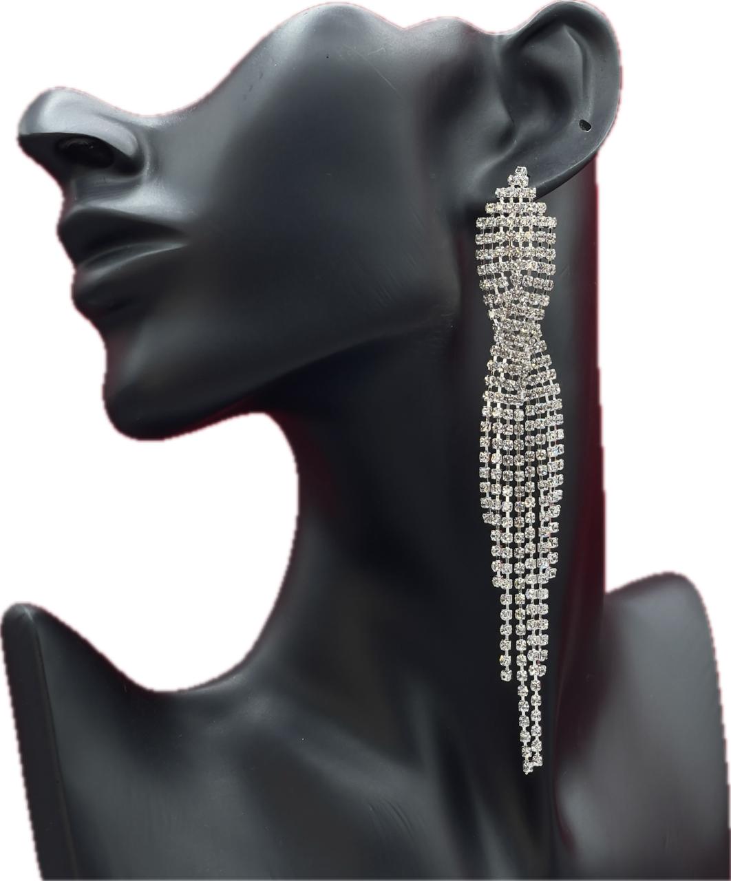 Bottle Crystal Bling Rhinestone Earrings