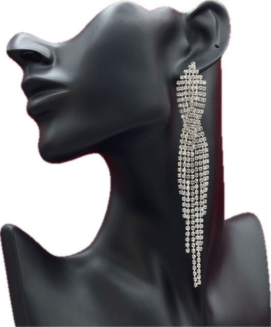 Bottle Crystal Bling Rhinestone Earrings