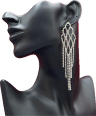 Red Carpet Rhinestone Statement Earring