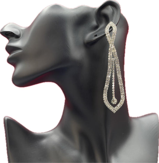 Hanging Rhinestone Earrings