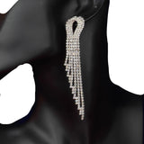 Ultra Sparkle Dangle Rhinestone Earrings