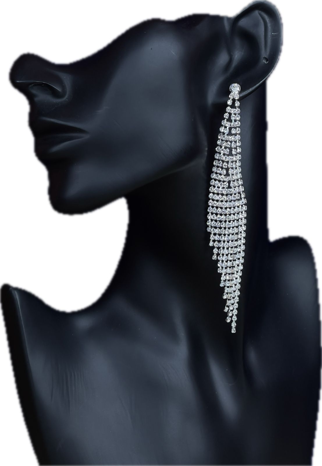 Scandinavian-inspired Crystal Rhinestone Earrings