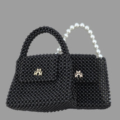 Black beads Pearl Chic bag