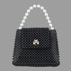 Black beads Pearl Chic bag