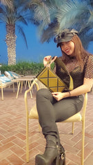 WM Charm Quilted Box Leather Bag