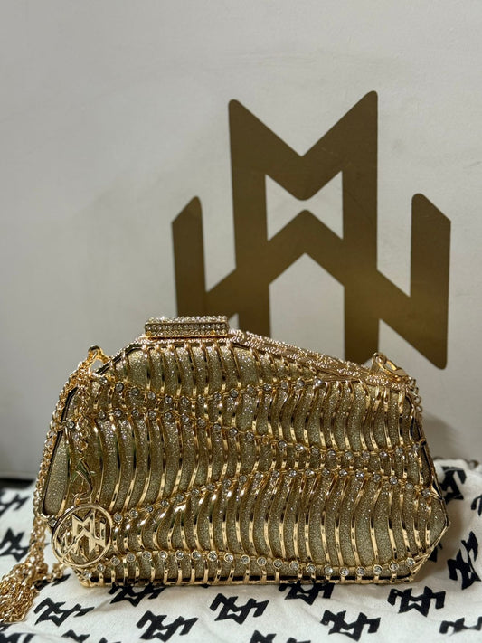 Wave Luxe Crystal Clutch