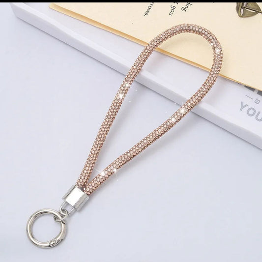 Glitter Rhinestone Phone Lanyard Bright Bling Bling Phone Wrist Straps Flash Anti-lost Wrist Rope Phone Accessories(FREE SHIPPING)