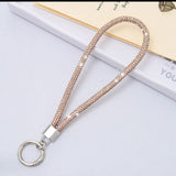 Glitter Rhinestone Phone Lanyard Bright Bling Bling Phone Wrist Straps Flash Anti-lost Wrist Rope Phone Accessories