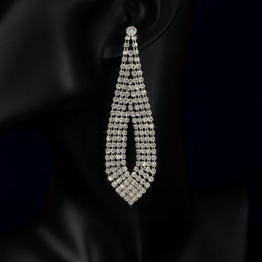 Bling Bling Party Drops Rhinestone Earrings
