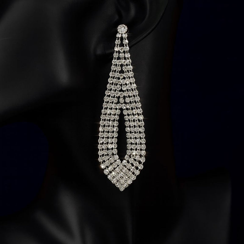 Bling Bling Party Drops Rhinestone Earrings