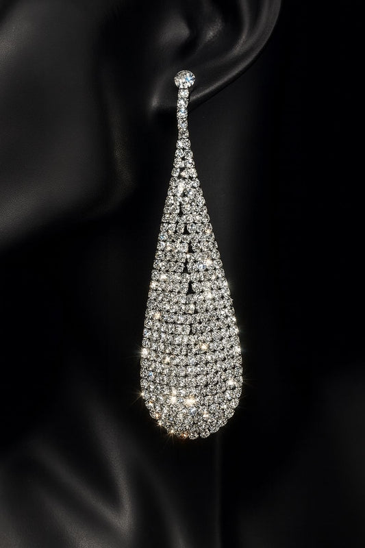 Celebrity-Inspired Crystal Dangle Rhinestone Earrings