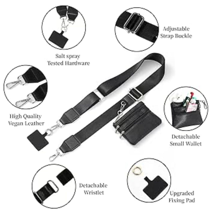 Adjustable Black & White Utility Strap