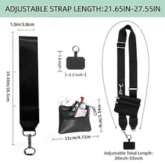 Adjustable Black & White Utility Strap