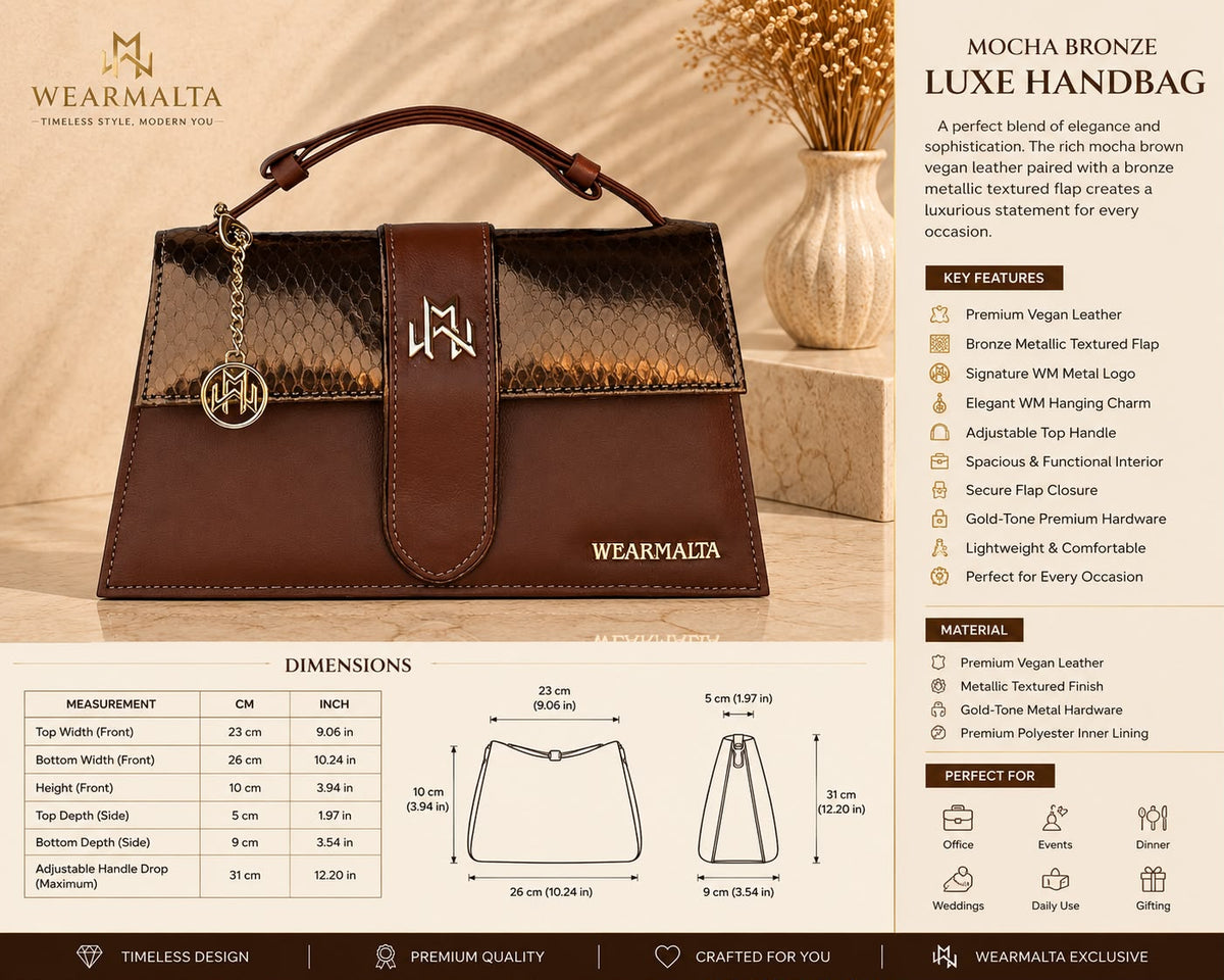 WM Velora-Taupe Artisan Luxe Handbag