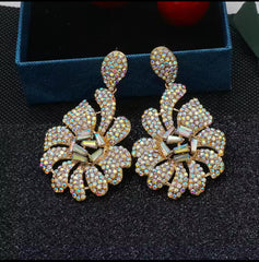 Crystal stone earrings