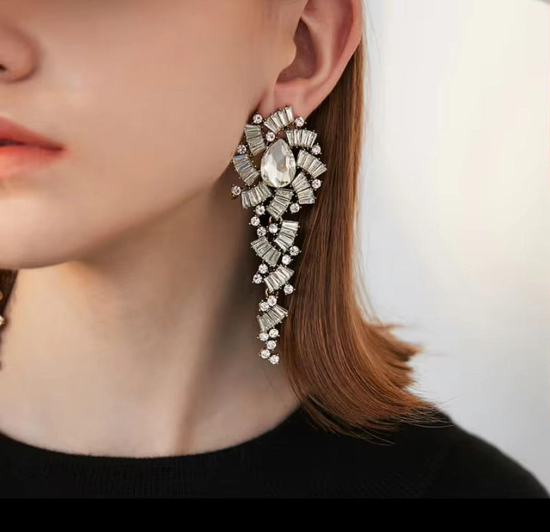 Rainbow Crystal Earring