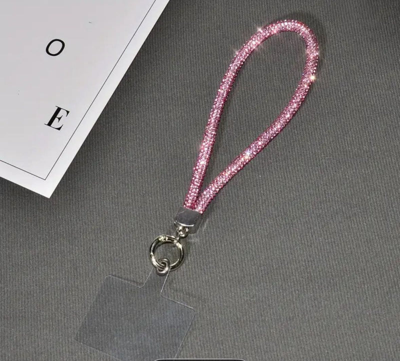 Glitter Rhinestone Phone Lanyard Bright Bling Bling Phone Wrist Straps Flash Anti-lost Wrist Rope Phone Accessories(FREE SHIPPING)