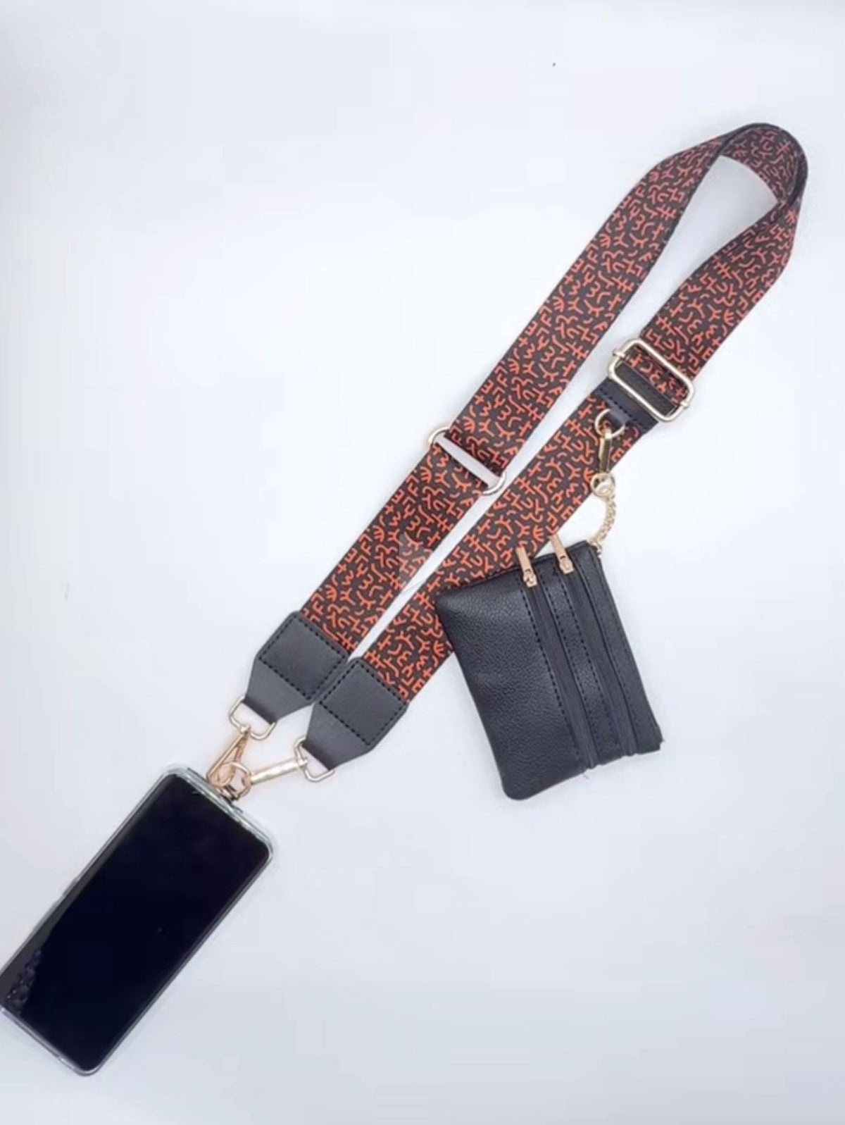 Classic Brown Leather Phone Lanyard