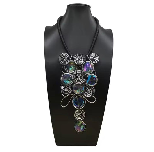 Handmade Africann  Necklace For Women Gold Thick Lace Chain Choker