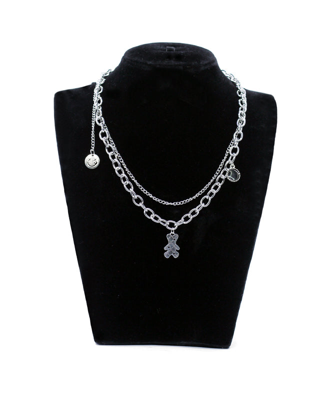 Teddy Elegance charm Layer Necklace