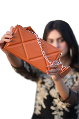 WM Tangerine Dream Quilted Box (Leather Bag)