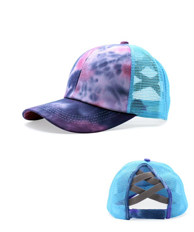 Tie-Dye Acid Wash Adjustable Snap Back Cap