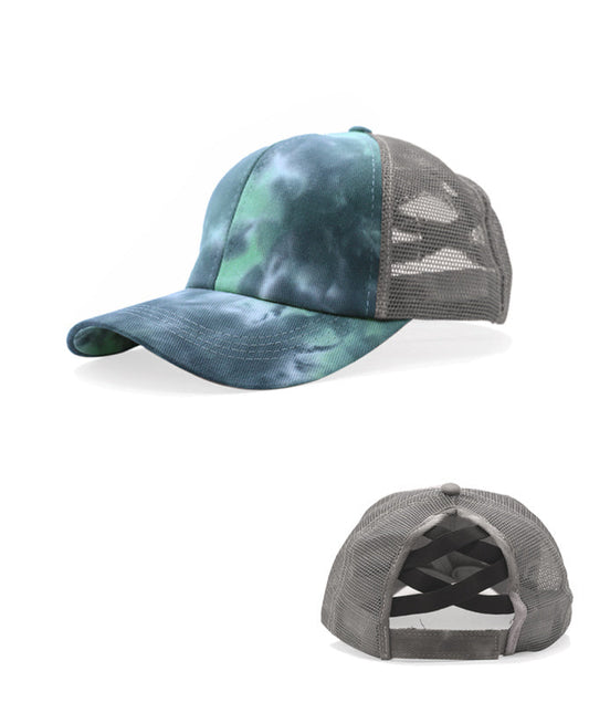 Tie-Dye Acid Wash Adjustable Snap Back Cap
