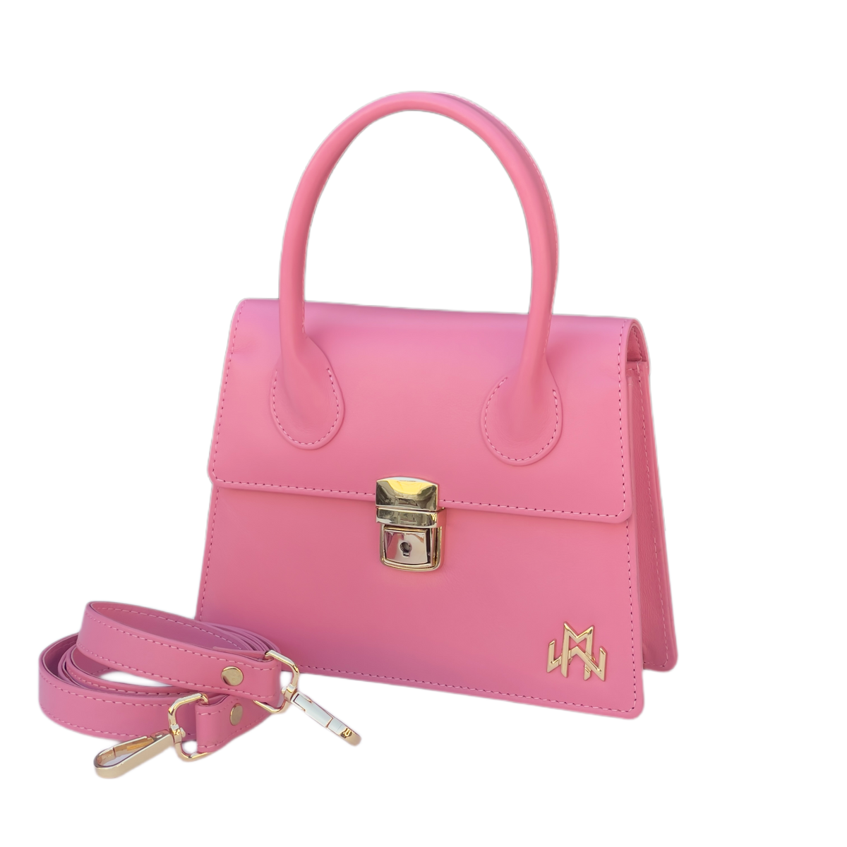 WM Petal Perfection Baguette Leather Bag