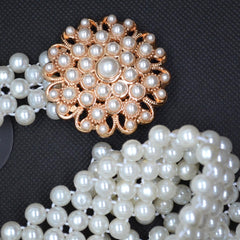 Flower Style Pearl Belt